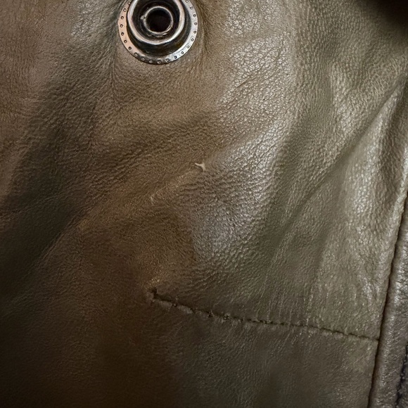 Olive Danier Leather Jacket - Picture 15 of 16